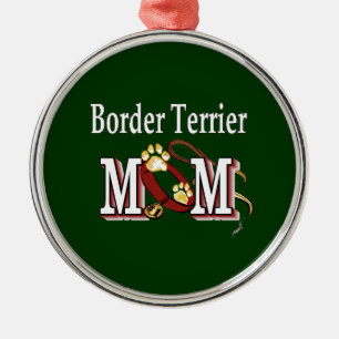 Border Terrier Dog MOM Metal Tree Decoration