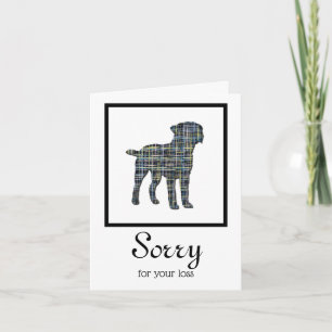 Border Terrier Dog Pet Sympathy Card