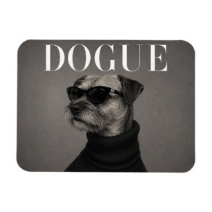 Border Terrier Editorial Dog Portrait Flexi Magnet