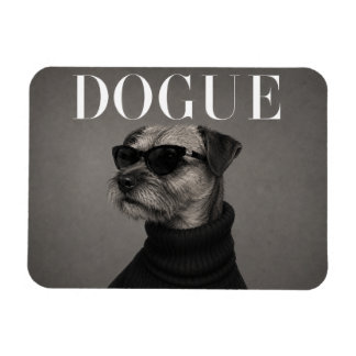 Border Terrier Editorial Dog Portrait Flexi Magnet