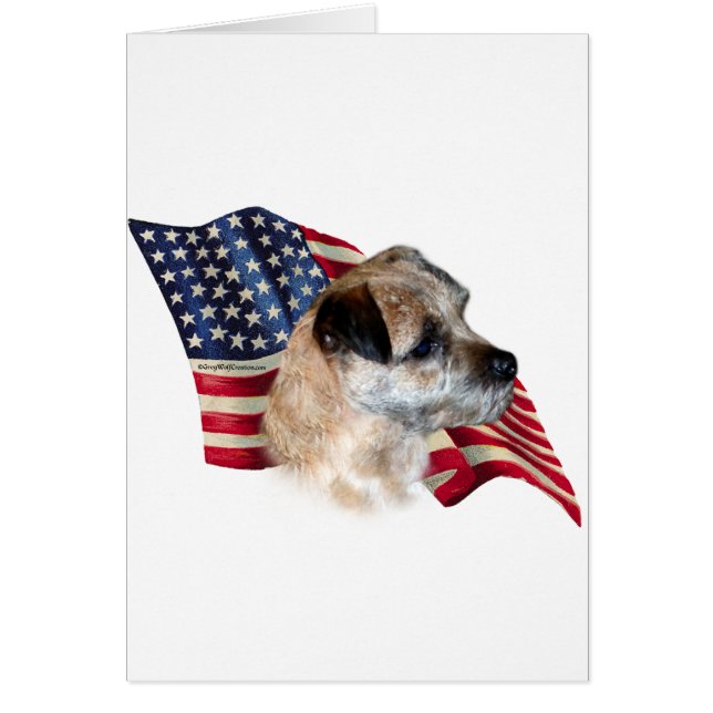 Border Terrier Flag (Front)