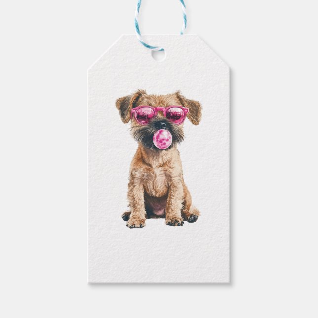 Border Terrier Gift Tags (Front)