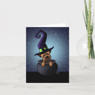 Border Terrier Halloween Card