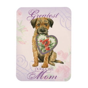 Border Terrier Heart Mum Magnet