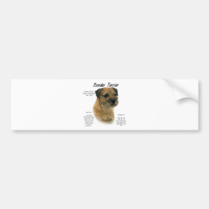 Border Terrier History Design Bumper Sticker