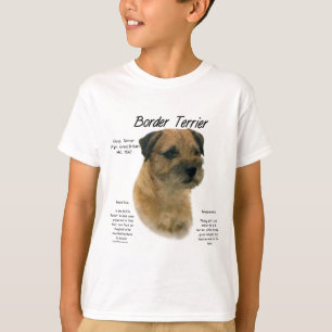 Border Terrier History Design T-Shirt