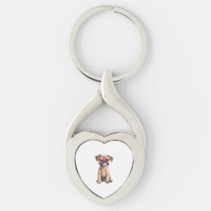 Border Terrier Key Ring