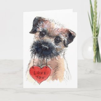 Border Terrier Love Card