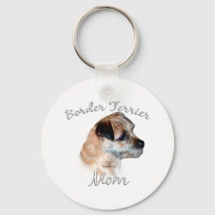 Border Terrier Mum 2 Key Ring