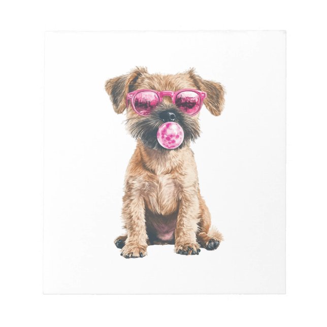 Border Terrier Notepad (Front)