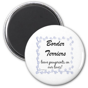 Border Terrier Pawprints - Magnet