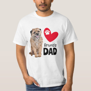 Border Terrier Personalised Dad T-Shirt