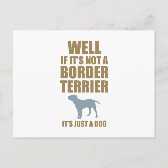 Border Terrier Postcard (Front)