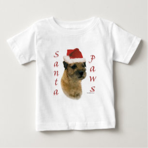 Border Terrier Santa Paws Baby T-Shirt
