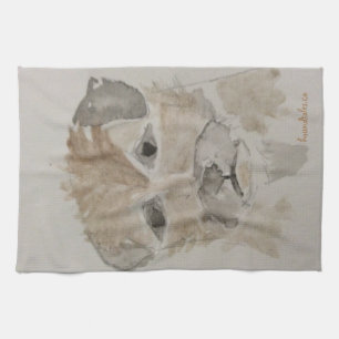 Border Terrier Tea  Towel