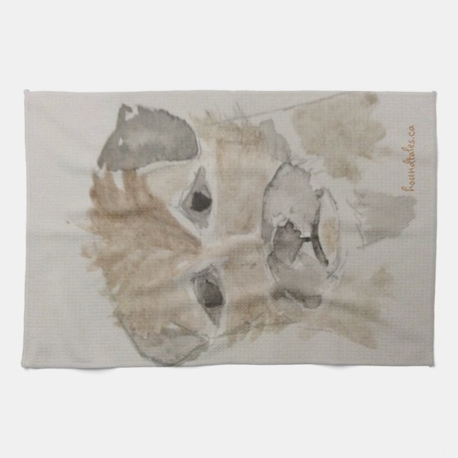 Border Terrier Tea  Towel (Horizontal)