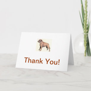 Beautiful 30 Border Terrier Thank You Card