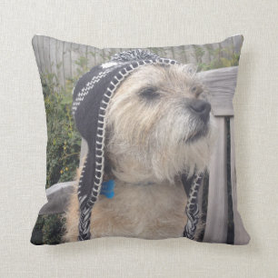 Border Terrier throw cushion