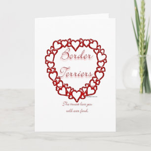 Border Terrier True Love Holiday Card