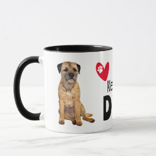 Border Terrier Two-Sided Dad Mug