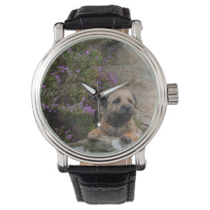 Border terrier wrist watch