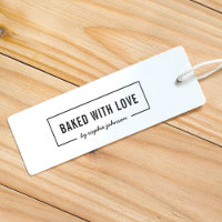 Bordered Modern Bold & Script Name Baked with Love