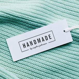 Bordered Modern Bold & Script Name Handmade Self-inking Stamp