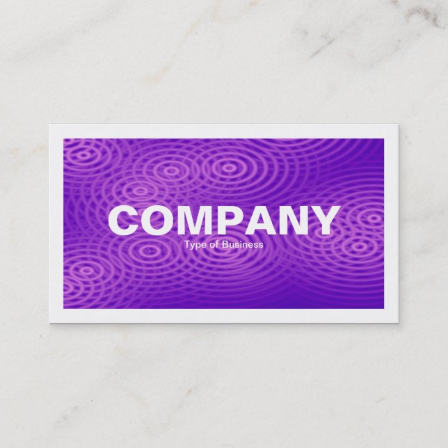 Bordered - Purple Rain Business Card (Front)