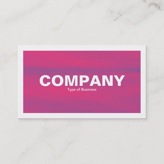 Bordered - Red Sky Business Card (Front)