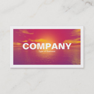 Bordered - Sunrise Sunset Business Card