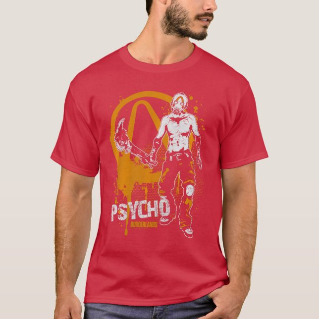 Borderlands Psycho Graffiti Gaming PremiumriBlend  T-Shirt (Front)