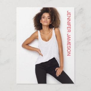 Borderless Actor Model Talent Promo Postcard