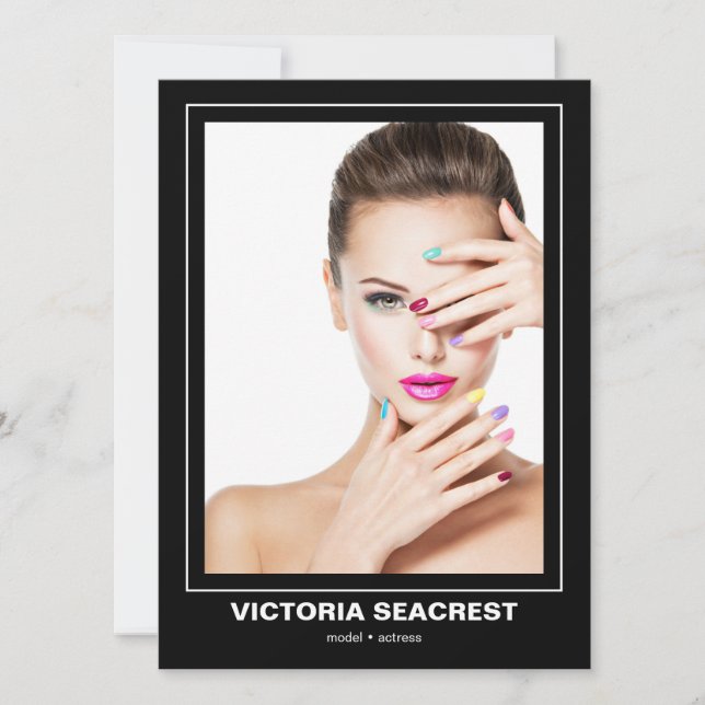 Borderline 4 Double-Sided Model Comp Card (Front)