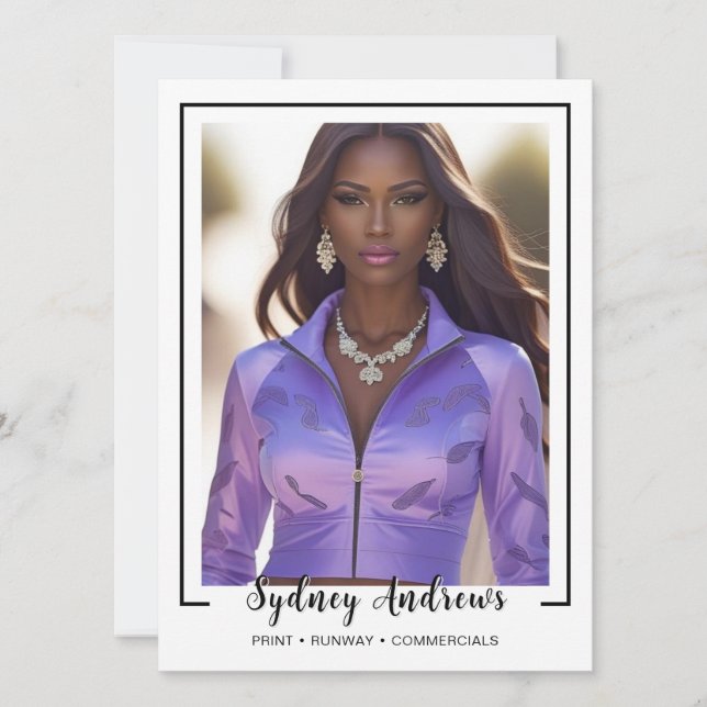 Borderline 4 Signature Modelling Comp Card (Front)