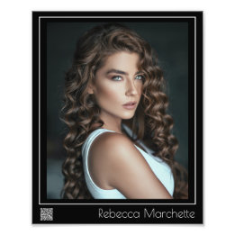 Borderline Actor Headshot 8x10 | QR Code Photo Print