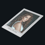 Borderline Actor Talent Photo Notepad<br><div class="desc">Make a great impression with color printed actor headshots with border, printed on a photo notepad for ease of use. This printed actor headshot template is presented on a white background with thin border and your name printed at the bottom. Customize by uploading your image and enter your name into...</div>