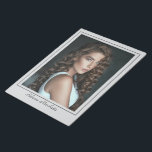 Borderline Actor Talent Photo Notepad<br><div class="desc">Make a great impression with color printed actor headshots with border, printed on a photo notepad for ease of use. This printed actor headshot template is presented on a white background with thin border and your name printed at the bottom. Customize by uploading your image and enter your name into...</div>