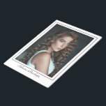 Borderline Actor Talent Photo Notepad<br><div class="desc">Make a great impression with color printed actor headshots with border, printed on a photo notepad for ease of use. This printed actor headshot template is presented on a white background with thin border and your name printed at the bottom. Customize by uploading your image and enter your name into...</div>