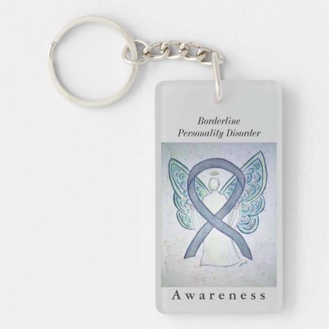 Borderline Personality Disorder Awareness Keychain (Front)
