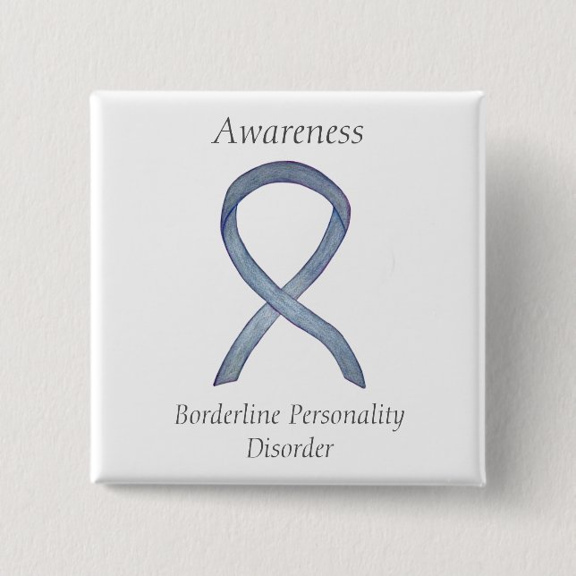 Borderline Personality Disorder (BPD) Ribbon Pins (Front)