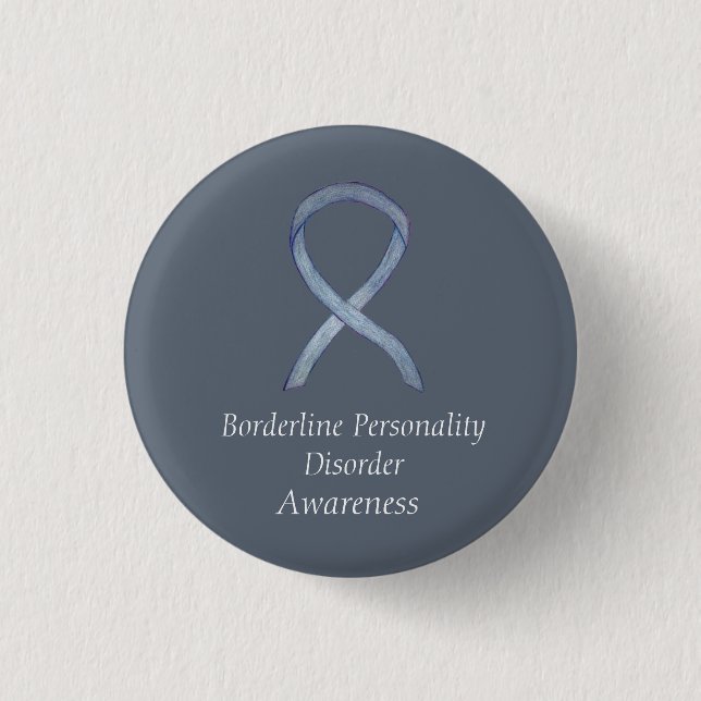 Borderline Personality Disorder (BPD) Ribbon Pins (Front)