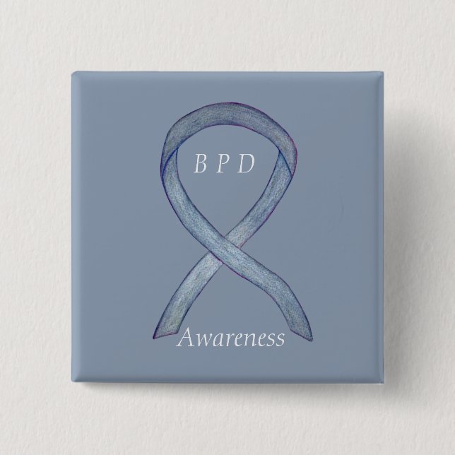 Borderline Personality Disorder (BPD) Ribbon Pins (Front)
