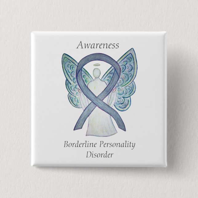 Borderline Personality Disorder (BPD) Ribbon Pins (Front)