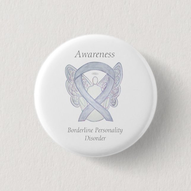 Borderline Personality Disorder Guardian Angel Pin (Front)