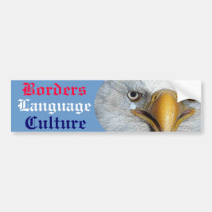 Borders Language Culture Bumper Sticker