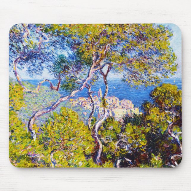 Bordighera, 1884 Claude Monet cool, old, master, Mouse Mat (Front)