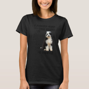 Bordoodle Quote Mum Dad Print Cute Border Collie P T-Shirt