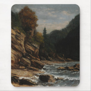 Bords du lac Léman – Gustave Courbet Mouse Mat