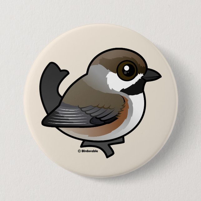 Boreal Chickadee 7.5 Cm Round Badge (Front)