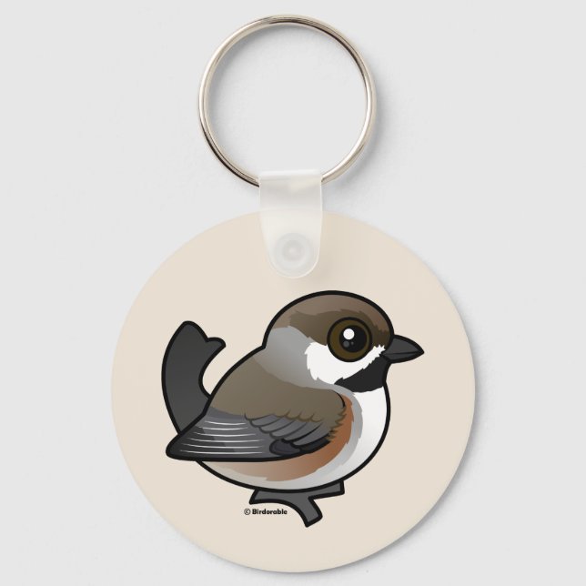 Boreal Chickadee Key Ring (Front)